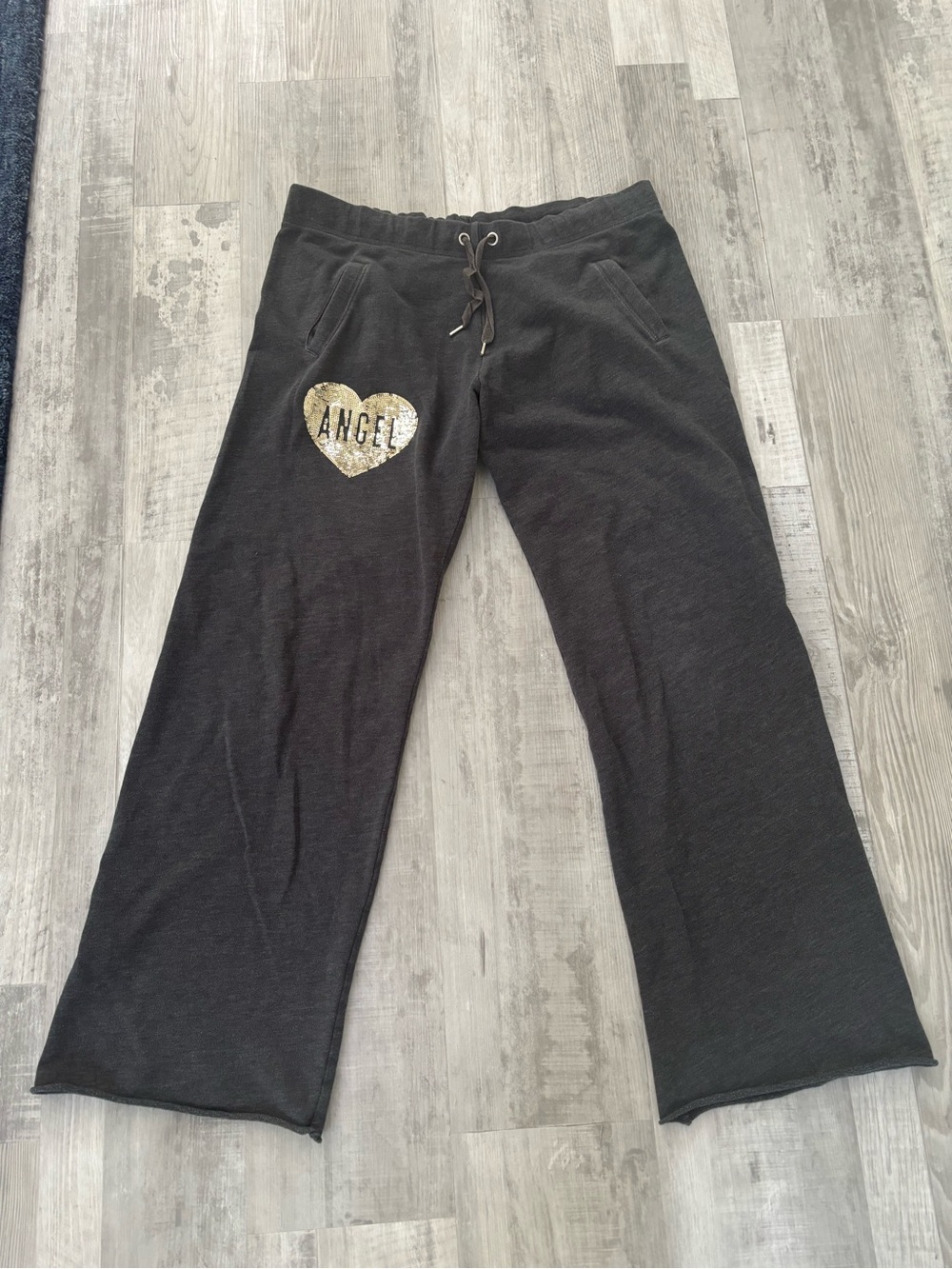 Vintage Victoria's Angel Secret Charcoal Gray Lounge Pants